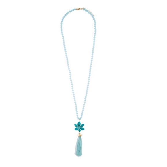 KATE SPADE • Turquoise Lovely Lillies Necklace - Picture 3 of 4